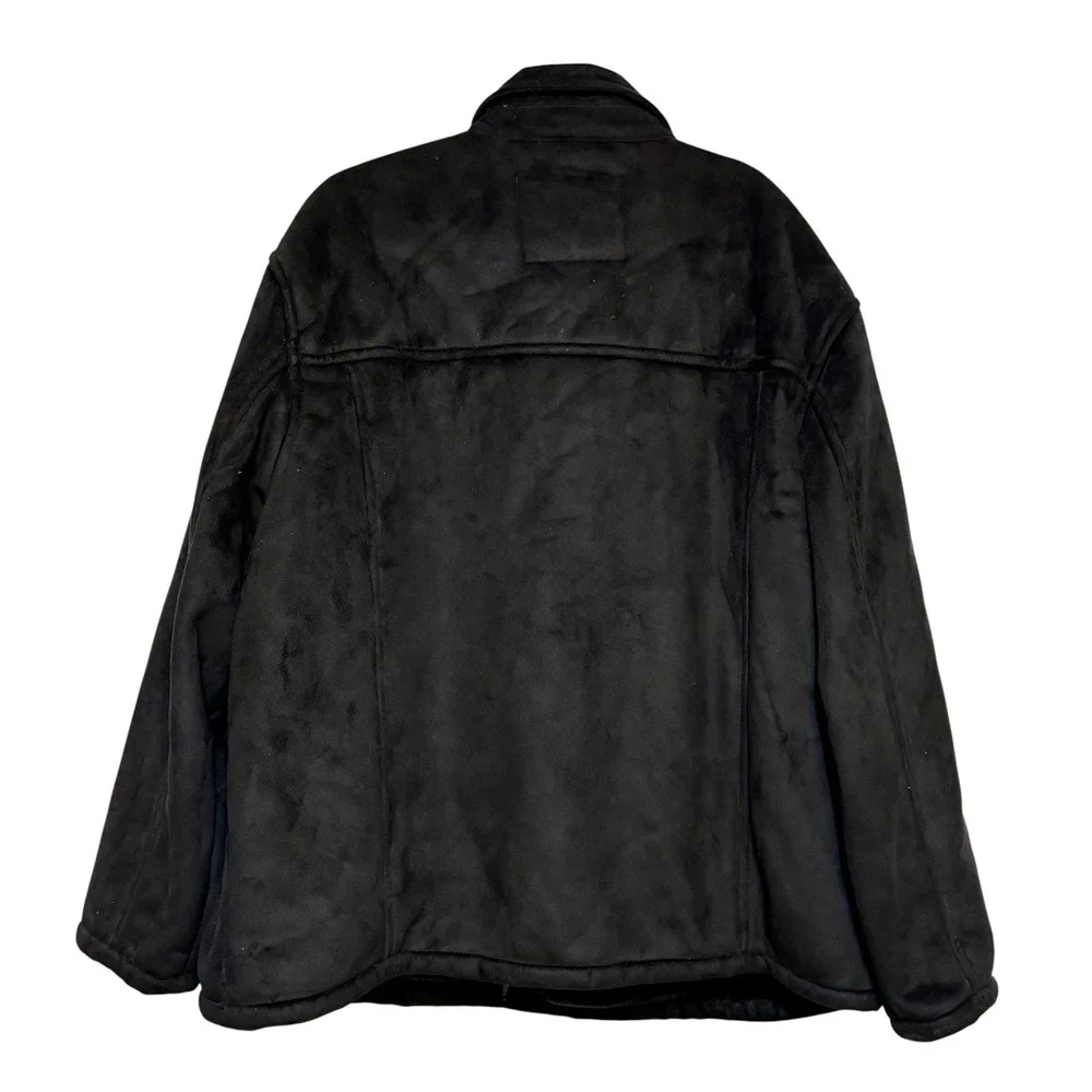 David Taylor Collection Faux Suede Fur Lined Jacket‎ Men 3XL Softcore Minimalist